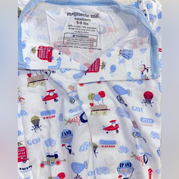 Magnetic Me Newborn Footie in Modal Fabric - Picture 4 of 6